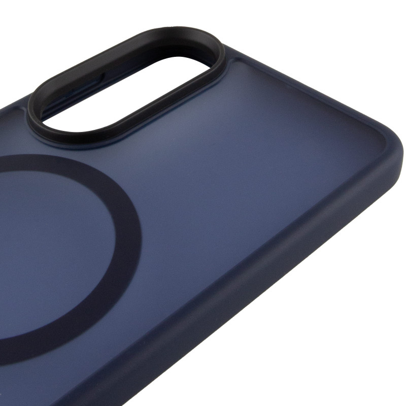 Чохол Ummi Colorful with Magnetic Safe на Samsung Galaxy S25 Edge (Синій / Navy Blue) в магазині vchehle.ua