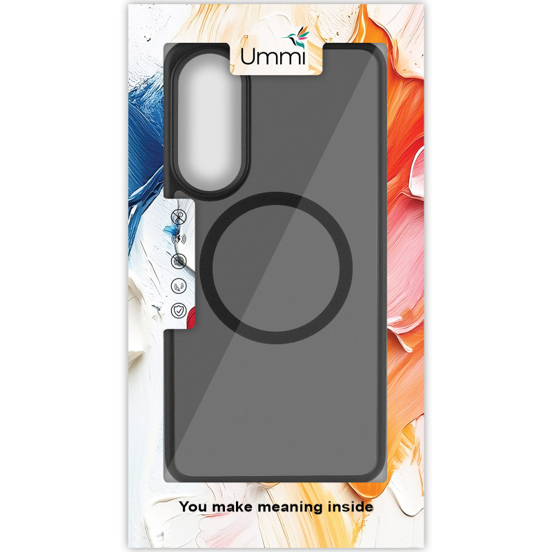 Замовити Чохол Ummi Colorful with Magnetic Safe на Samsung Galaxy S25 Edge (Чорний / Black) на vchehle.ua
