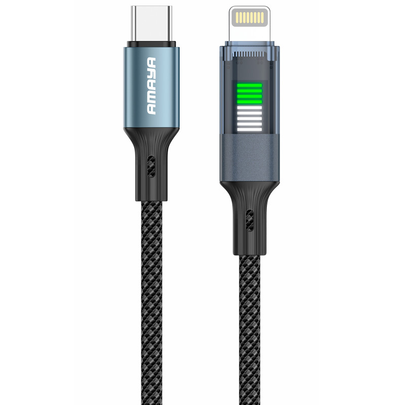 Дата кабель Amaya 111CL Type-C to Lightning 27W (1.2m) (Black)
