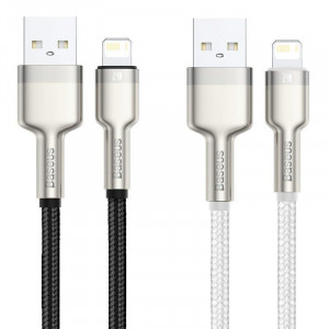 Дата кабель Baseus Cafule Metal USB to Lightning 2.4A (2m) (CALJK-B0)