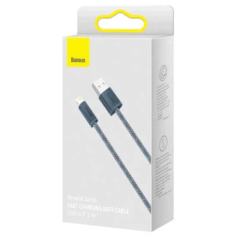 Заказать Дата кабель Baseus Dynamic Series USB to Lightning 2.4A (1m) (CALD000402) (Slate Gray) на vchehle.ua
