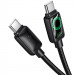 Фото Дата кабель Hoco U146 Mundo Type-C to Type-C 60W (1.2m) (Black) в маназині vchehle.ua