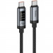 Дата кабель Hoco U148 Lord with display Type-C to Type-C 240W (1.2m) (Black)