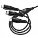 Купить Дата кабель Hoco X123 Victory 6in1 USB/Type-C to Lightning/Type-C/MicroUSB 3A (1m) (Black) на vchehle.ua