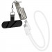 Дата кабель Hoco X126 Experto Type-C to Type-C 60W + Phone Holder & Lanyard (0.35m) (Light Gray)
