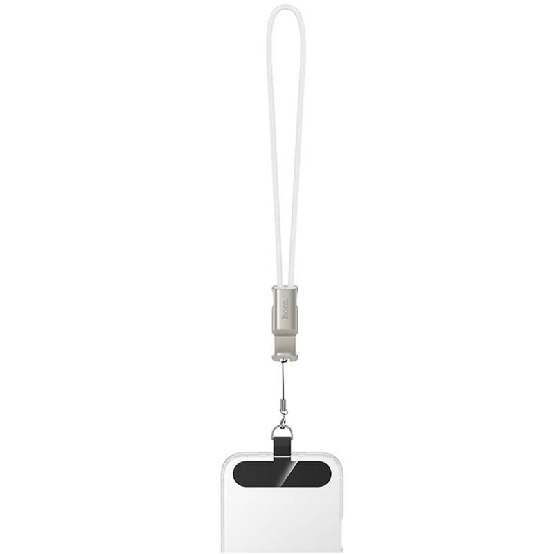 Фото Дата кабель Hoco X126 Experto Type-C to Type-C 60W + Phone Holder & Lanyard (0.35m) (Light Gray) в магазине vchehle.ua