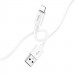 Фото Дата кабель Hoco X87 Magic silicone USB to Lightning (1m) (White) в маназині vchehle.ua