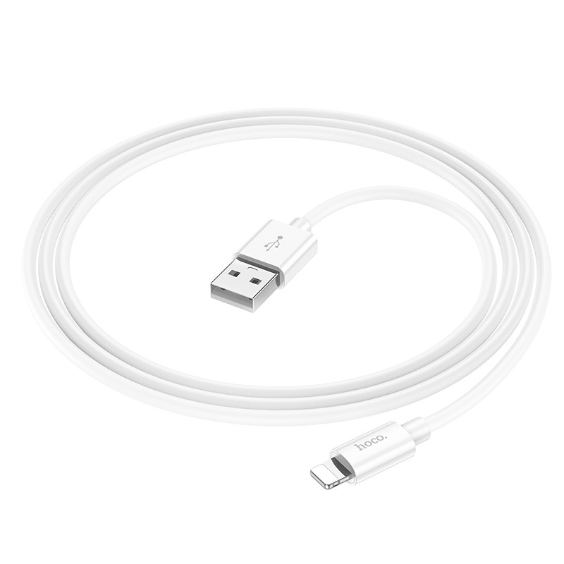 Купити Дата кабель Hoco X87 Magic silicone USB to Lightning (1m) (White) на vchehle.ua