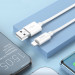 Замовити Дата кабель Hoco X87 Magic silicone USB to Lightning (1m) (White) на vchehle.ua