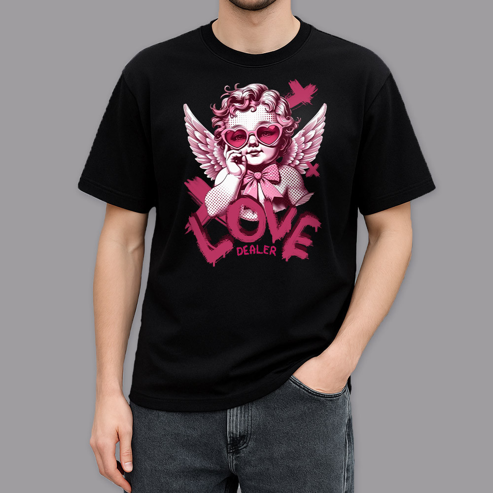 Фото Футболка черная Love angel на vchehle.ua