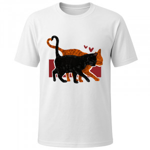 Футболка белая Cats love