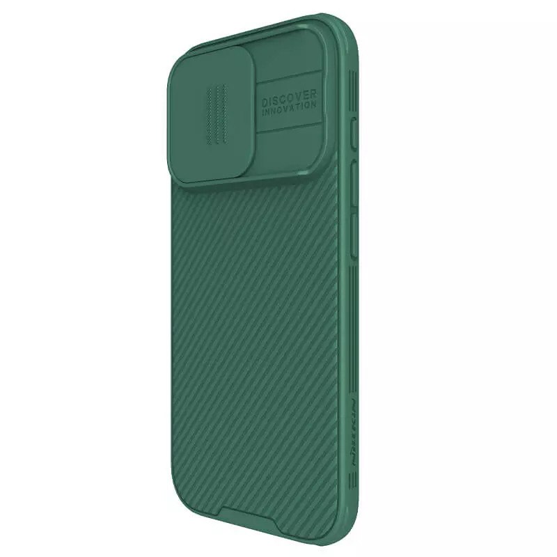 Фото Карбоновая накладка Nillkin CamShield Pro Magnetic для Apple iPhone 16 Pro Max (6.9") (Deep Green) на vchehle.ua