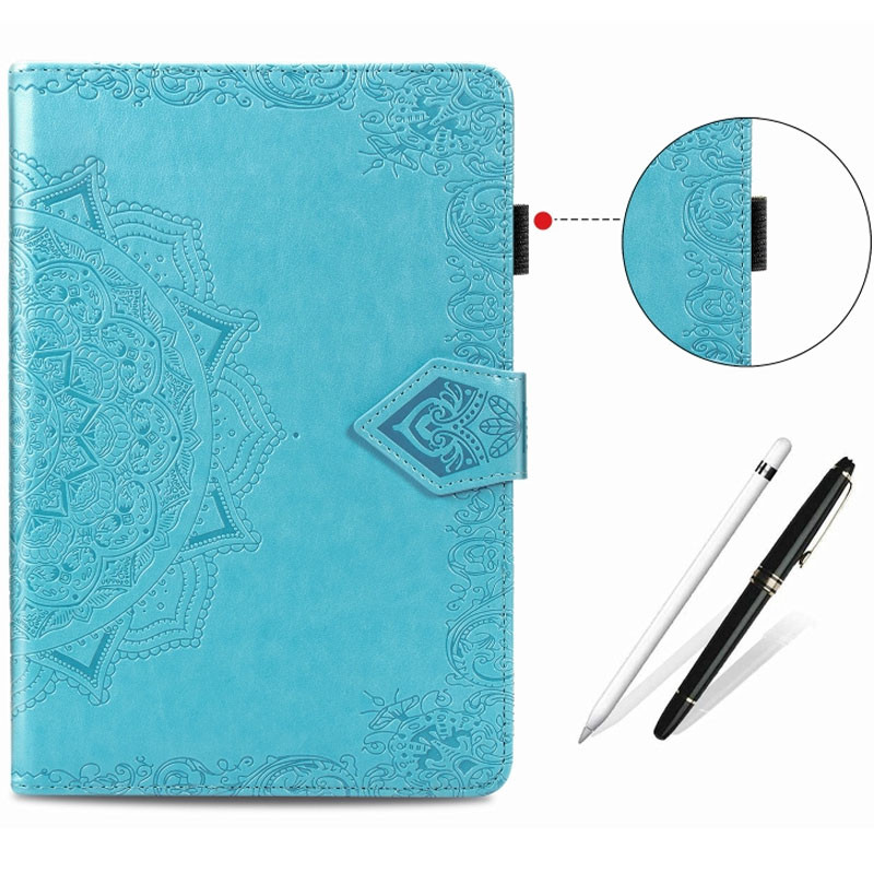 Кожаный чехол Art Case с визитницей для Samsung Galaxy Tab S7+ (Голубой) в магазине vchehle.ua