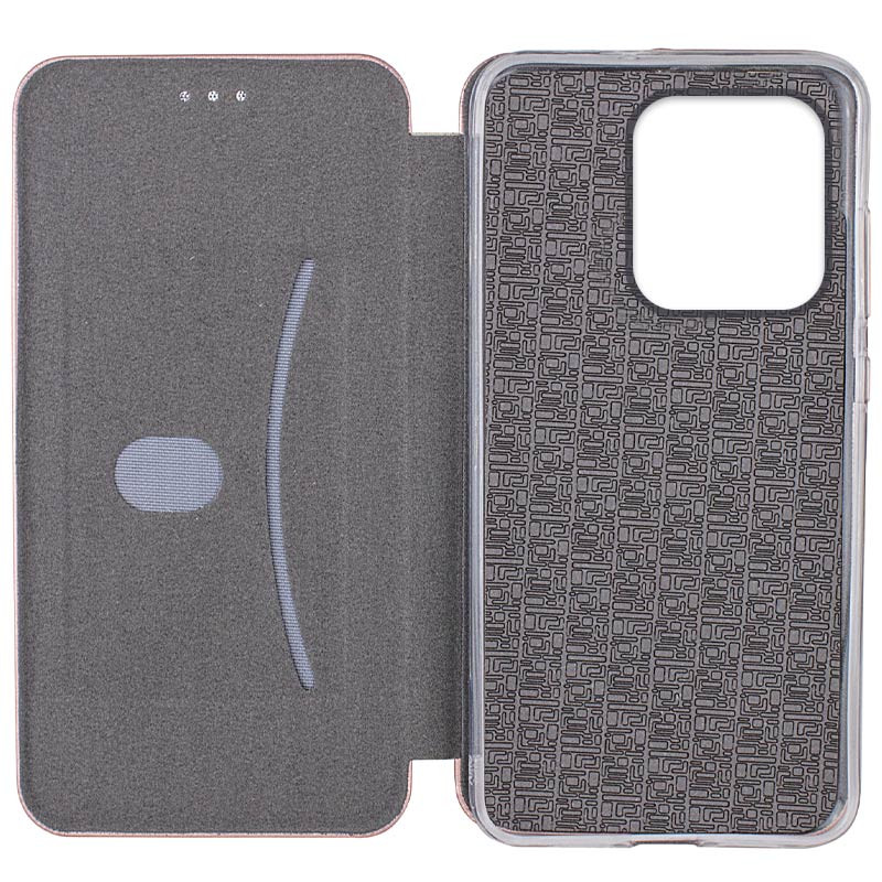 Фото Кожаный чехол-книжка Classy для Motorola Moto G15 4G (Золотой) в магазине vchehle.ua