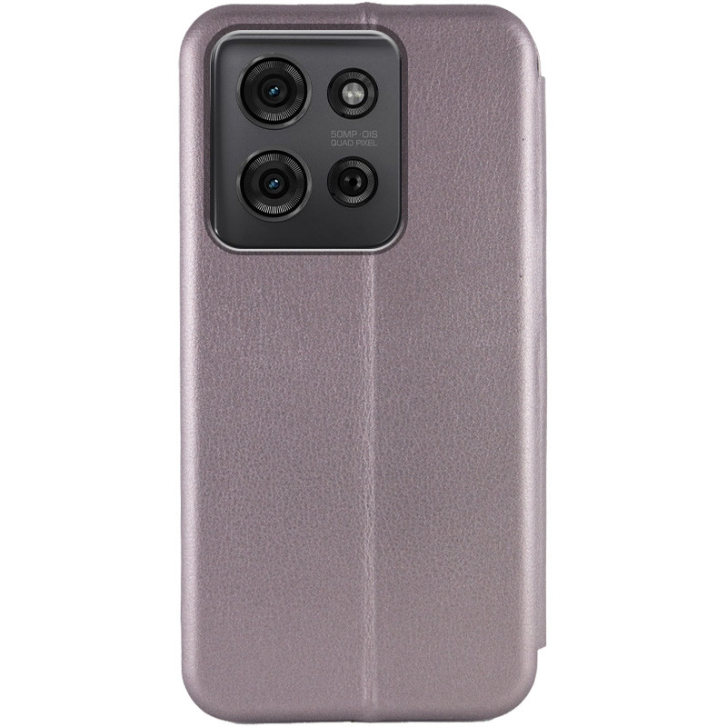 Фото Шкіряний чохол-книжка Classy на Motorola Moto G75 5G (Сірий) на vchehle.ua