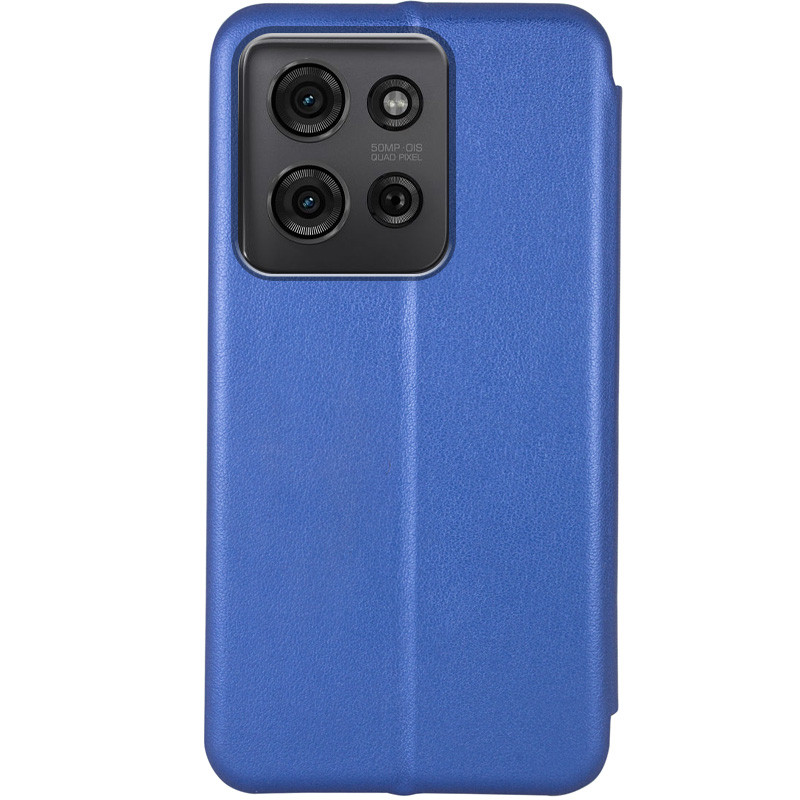 Фото Шкіряний чохол-книжка Classy на Motorola Moto G75 5G (Синій) на vchehle.ua