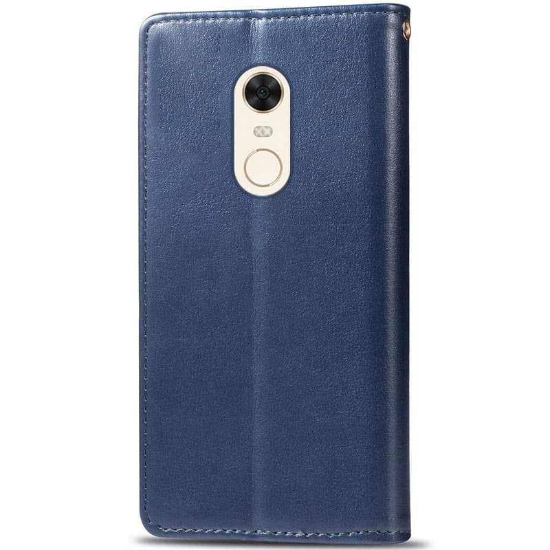 Шкіряний чохол-книжка GETMAN Gallant (PU) для Xiaomi Redmi 5 Plus / Redmi Note 5 (Single Camera) (Синій) в магазині vchehle.ua