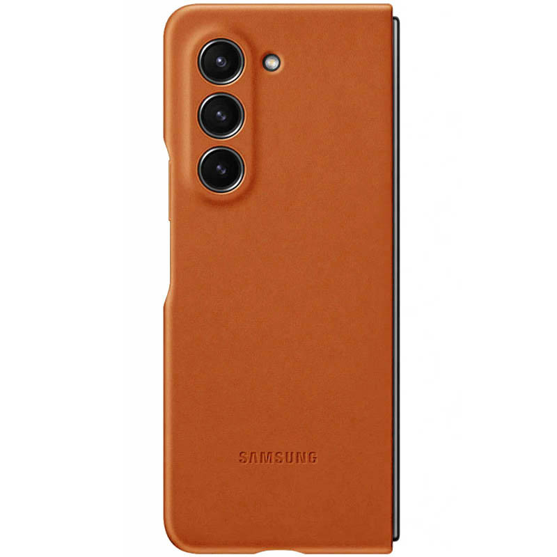 Купити Шкіряний чохол Leather Case (AAA) на Samsung Galaxy Z Fold5 (Brown) на vchehle.ua