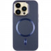 Фото Кожаный чехол SnapCase with Magnetic Safe для Apple iPhone 12 Pro / 12 (6.1") (Dark Blue) на vchehle.ua