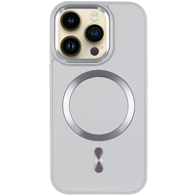 Кожаный чехол SnapCase with Magnetic Safe для Apple iPhone 16 Pro (6.3") (Grey)