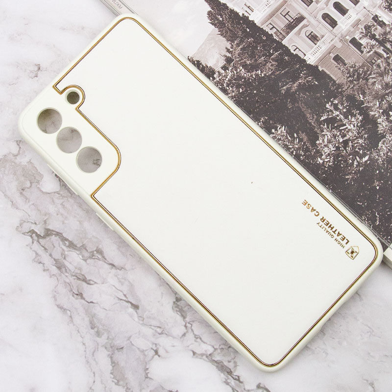 Фото Кожаный чехол Xshield для Samsung Galaxy S21 (Белый / White) на vchehle.ua