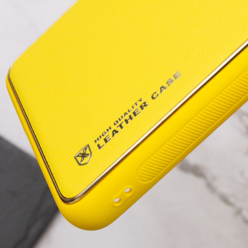 Фото Кожаный чехол Xshield для Xiaomi Poco X5 5G / Redmi Note 12 5G (Желтый / Yellow) на vchehle.ua
