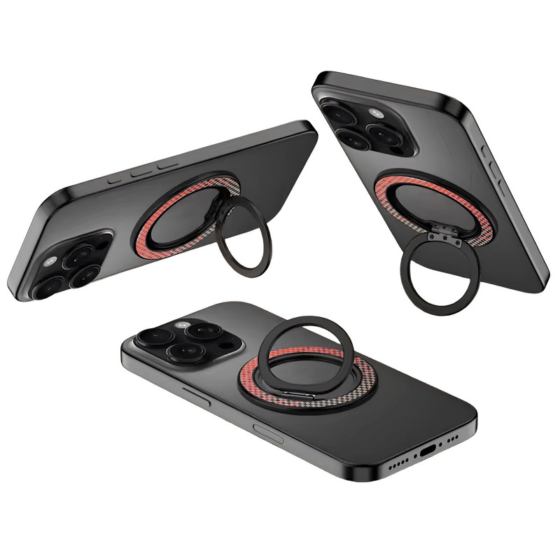 Фото Магнітне кільце-тримач Magnetic Safe Ring Holder (Red-Orange) в маназині vchehle.ua