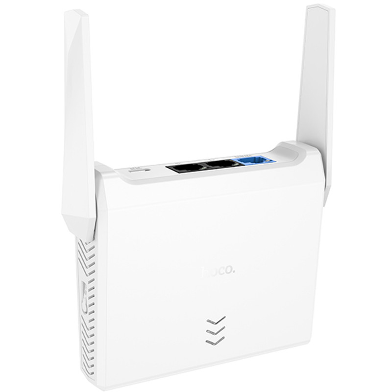 Купить Маршрутизатор (роутер) Hoco HI36 WiFi4 300Mbs (White) на vchehle.ua