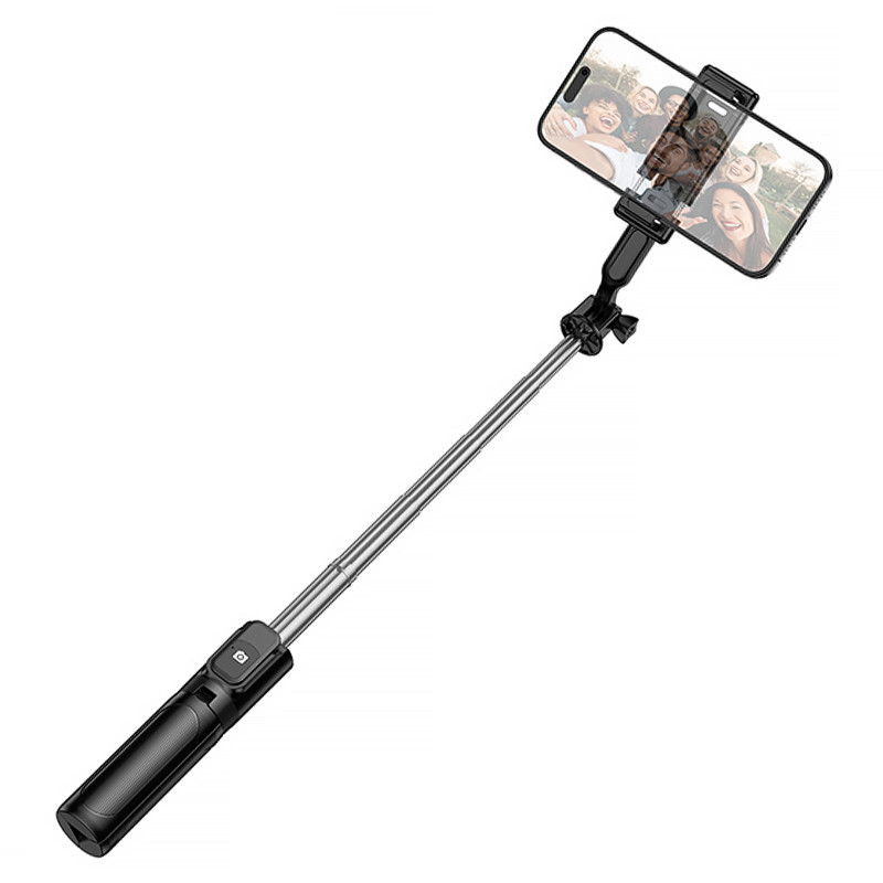 Монопод для селфі Borofone BY14 mini трипод + знімний BT пульт (Black) в магазині vchehle.ua