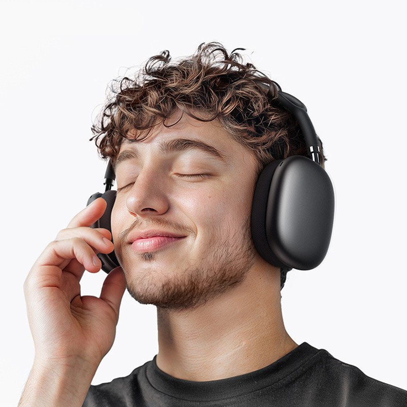 Купить Накладные беспроводные наушники Borofone BO35 Plus Adorable ANC (Deep space gray) на vchehle.ua