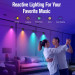 Фото Настінна LED лампа RGB Intelligent wall lamp 4 pcs with Bluetooth European plug with app (Black) на vchehle.ua