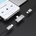 Купить Переходник Hoco LS24 Lightning to lightning audio/lightning (Стальной) на vchehle.ua