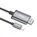 Переходник Hoco UA27 HD Lightning to HDMI (2m) (Metal gray) в магазине vchehle.ua