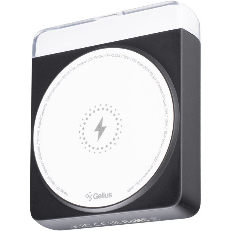 Фото Power Bank Gelius 5000 mAh Avelon GP-PBW301 15W с БЗУ (Black) в магазине vchehle.ua