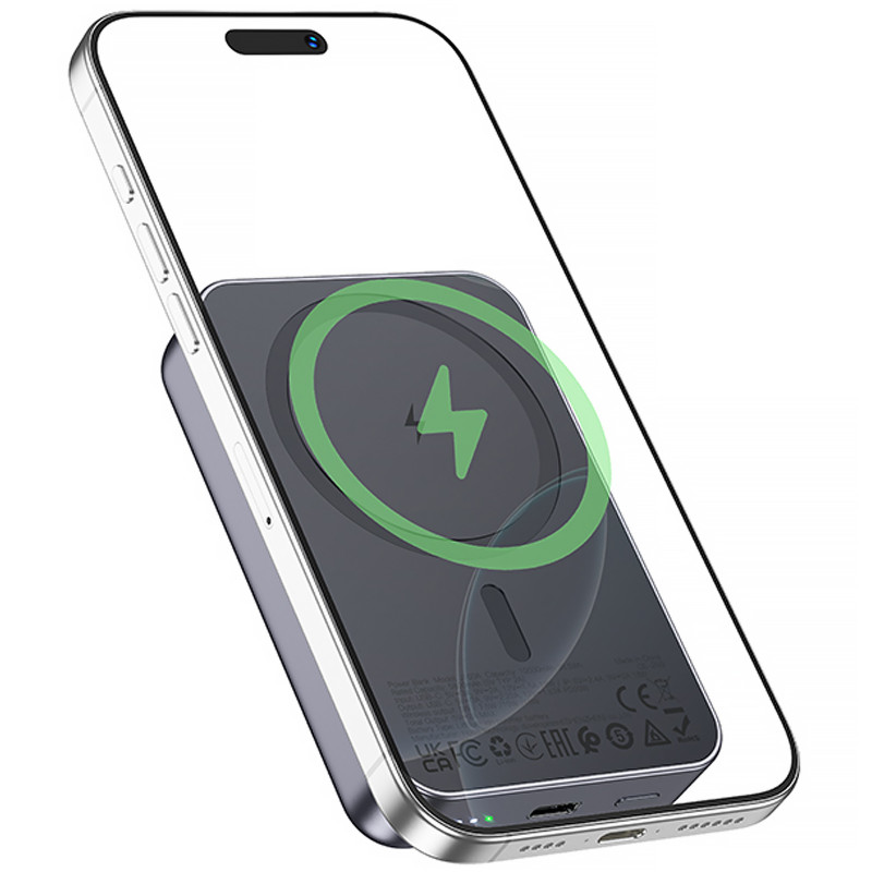 Фото Power Bank Hoco 10000 mAh J160A Original PD20W с БЗУ (Metal gray) в магазине vchehle.ua