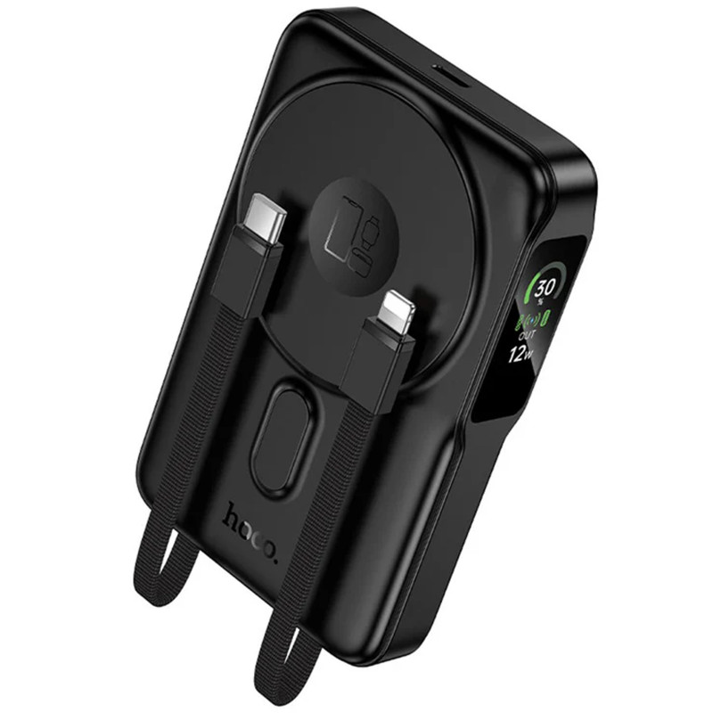 Power Bank Hoco 10000 mAh Q48 Core PD20W с БЗУ+iWatch (Black) в магазине vchehle.ua