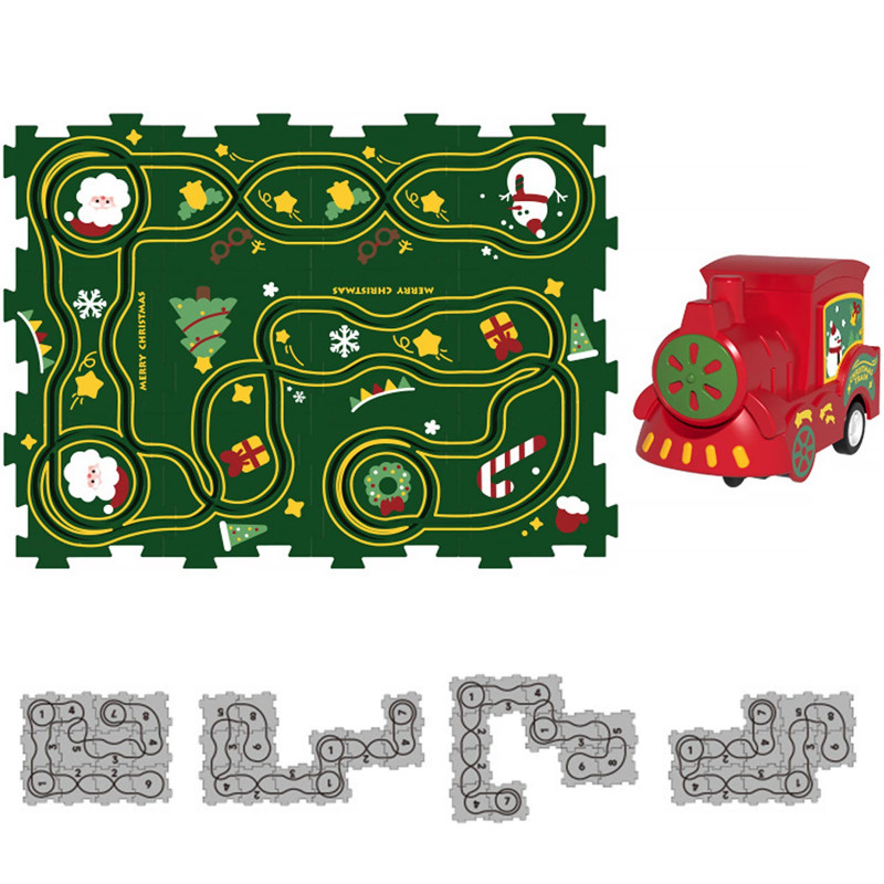 Фото Развивающая игрушка-пазл SHT XDL588-19 Merry Christmas (13pcs) (Green) на vchehle.ua