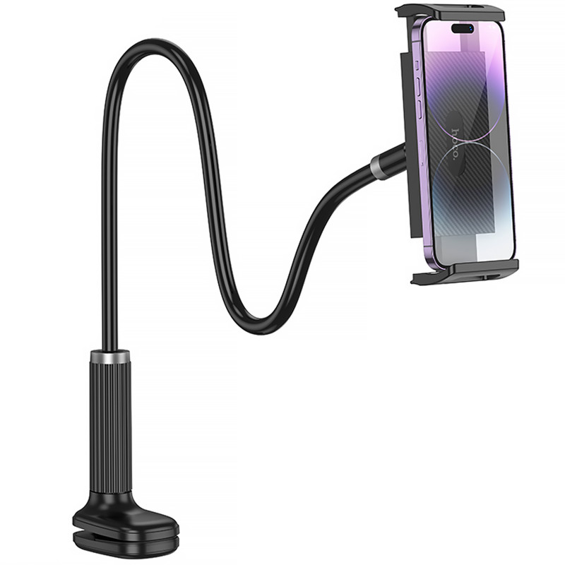 Фото Тримач настільний Hoco HD10 Bamboo lazy stand 4.5-13" (Black) на vchehle.ua