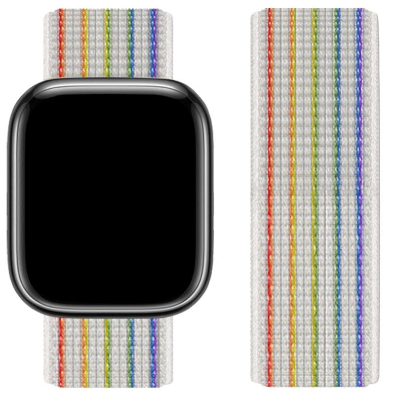 Ремешок Hoco WA02 Original series для Apple watch (38/40/41mm) (Reflective Rainbow Edition)