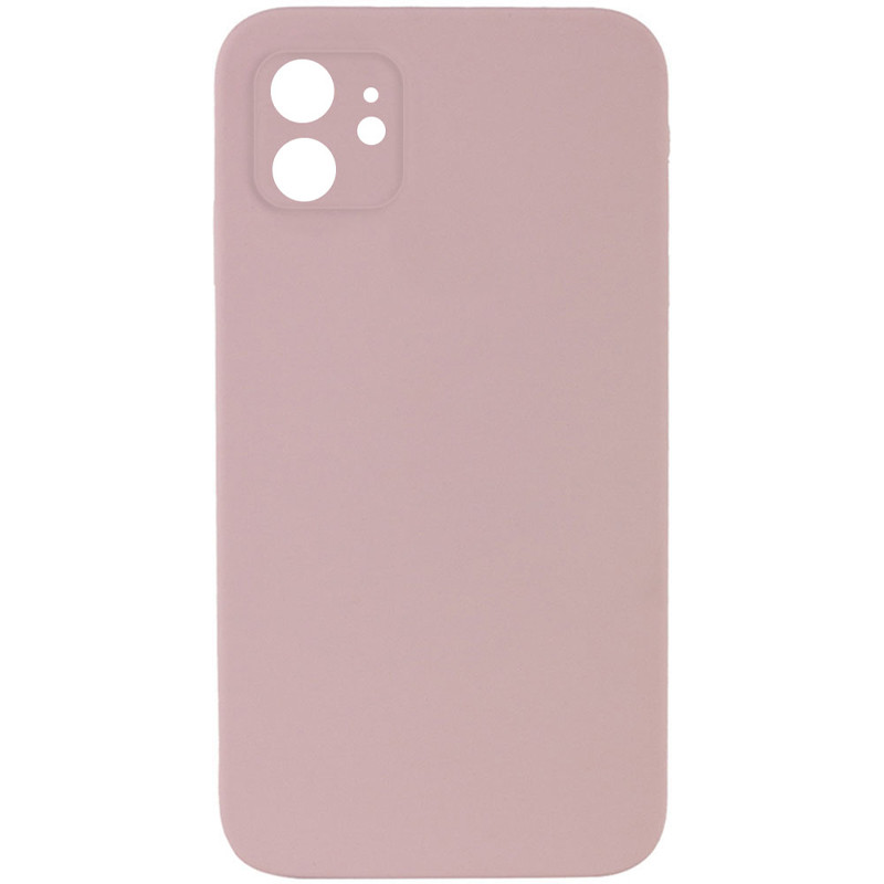 Чехол Silk Square Full Camera Protective (AA) NO LOGO для Apple iPhone 11 (6.1") (Розовый / Pink Sand)