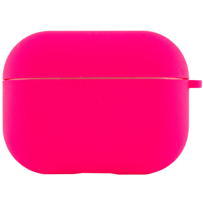 Фото Силіконовий футляр з мікрофіброю для навушників Airpods Pro (Рожевий / Barbie pink) на vchehle.ua