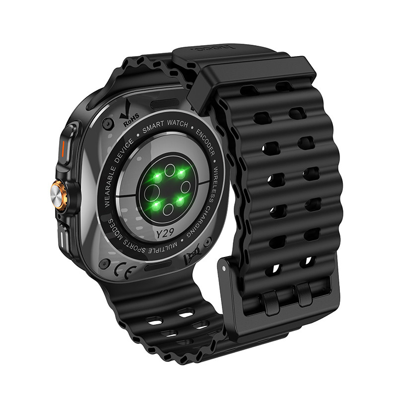 Фото Смарт-годинник Hoco Y29 Smart sports watch (call version) (Black) в маназині vchehle.ua