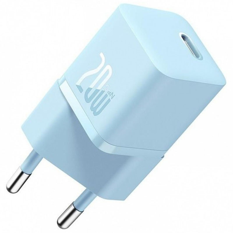 СЗУ Baseus GaN5 Fast Charger (mini) PD20W (1USB-C) (CCGN05010) (Blue) в магазине vchehle.ua