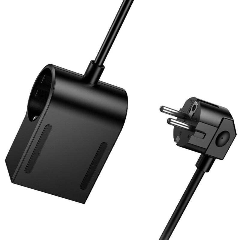 Купити МЗП Hoco AC33 Win 1 position 30W QC+PD (1USB-A/2C/1Socket) (1.5m) (Black) на vchehle.ua