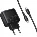 Заказать СЗУ Hoco C158A Upgrade PD45W (1USB-A/1C) + кабель Type-C to Type-C (Black) на vchehle.ua