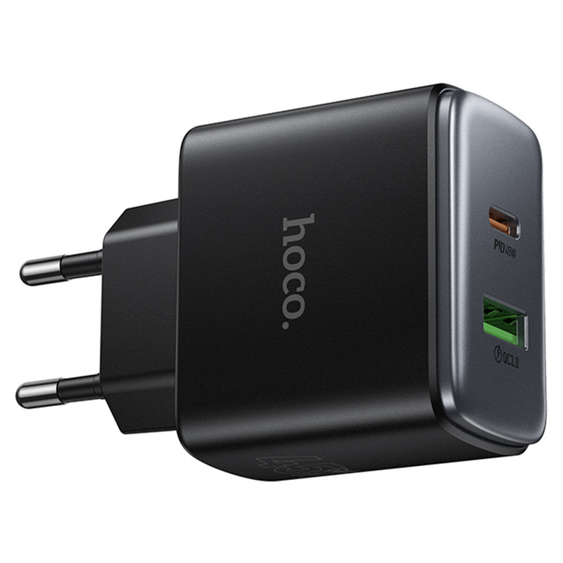 МЗП Hoco C158A Upgrade PD45W (1USB-A/1C) (Black) в магазині vchehle.ua
