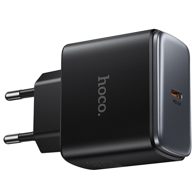 Купить СЗУ Hoco C159A Upgrade PD65W (1USB-C) (Black) на vchehle.ua