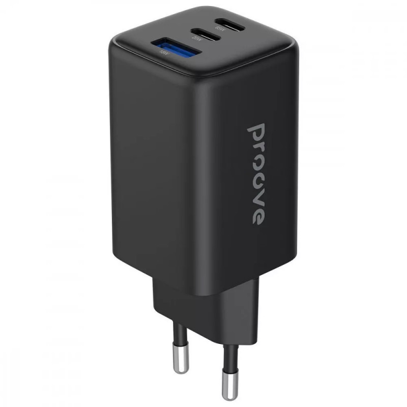 Фото МЗП Proove Pocket GaN 65W (1USB-A/2C) (Black) на vchehle.ua