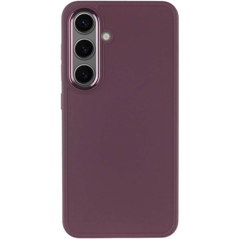 Фото TPU чехол Bonbon Metal Style для Samsung Galaxy S24 / S25 (Бордовый / Plum) на vchehle.ua