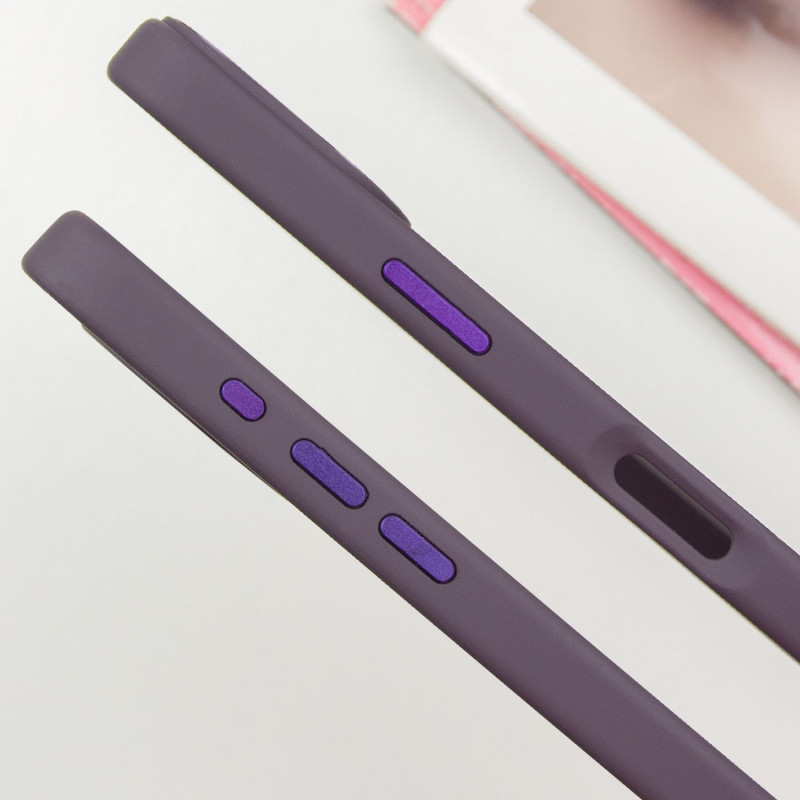 TPU чохол Bonbon Metal Style with Magnetic safe на Apple iPhone 16 (6.1") (Фіолетовий / Dark Purple) в магазині vchehle.ua